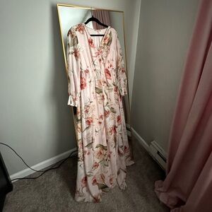 Pinkblush Floral Maxi Dress
